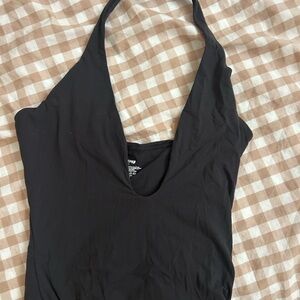 SKIMS Fits Everybody Halter Maxi Dress